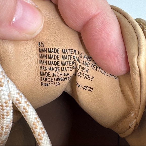 Universal Thread Tully Lace Up Hiking Boot Ivory Tan - Picture 6 of 12